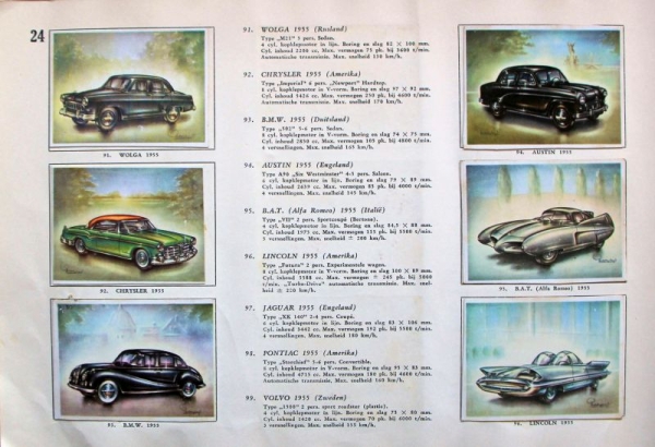 Virginia Cigarettes "Over Autos en Auto-Rennsport" Automobil-Scrapbook 1956 (8273)